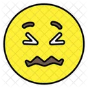 Confounded Emoji Confounded Emoticon Smiley Icon