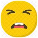 Confounded Face Hushed Face Emoticon Icon