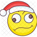 Emoji De Santa Confundido Expresion De Santa Confundida Etiqueta Emocional Icono