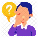 Man Questions Stickers Icon