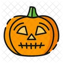 Confused Pumpkin Halloween Icon