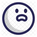 Confused Shocked Frowning Icon