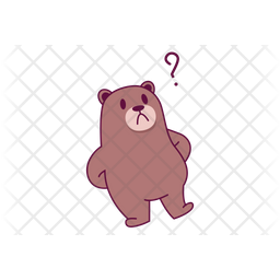 Confused Bear Icon