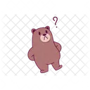 Confused Bear  Icon