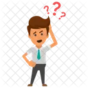 Confused Businessman  Icon