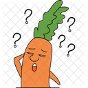 Confused Carrot  Icon