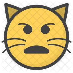 Download Confused Cat Emoji Icon Of Colored Outline Style Available In Svg Png Eps Ai Icon Fonts PSD Mockup Templates