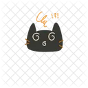 Confused Cat Emotion Emotion Emoji Icon