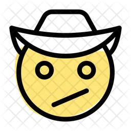 Confused Cowboy Emoji Icon