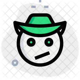 Confused Cowboy Emoji Icon