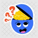 Confused Emoji Baffled Emoji Confused Mind 아이콘