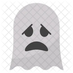 Confused Ghost Emoji Icon