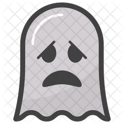 Confused Ghost Emoji Icon