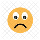Confused Sad Face Emoji Emoticons Icon