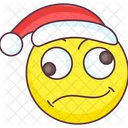 Confused Santa Emoji Confused Santa Expression Emotag Icon