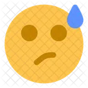 Confused Sweat  Icon