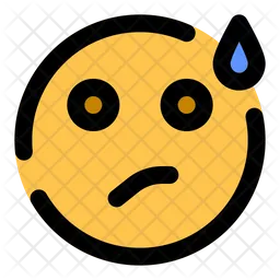 Free Confused Emoji Emoji Icon - Download in Colored Outline Style