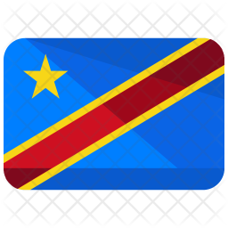 Congo democratic republic Flag Icon