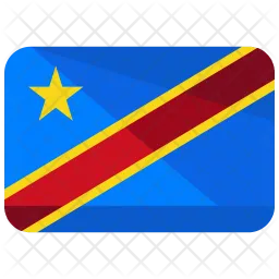 Congo democratic republic Flag Icon