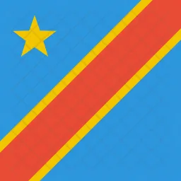 Congo kinshasa Flag Icono