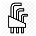 Conjunto De Chaves Hexadecimais Ícone