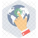 Connect World Global Icon