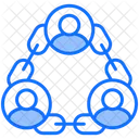 Connected Chain Friendship Icon