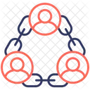 Connected Chain Friendship Icon