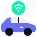Car Technology Network Icon