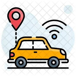 Connected Car  Icon