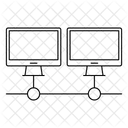 Connected Computer  Icon