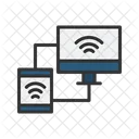 Connected Device Network Mobile Icon