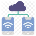Lan Network Data Transfer Wireless Network Icon