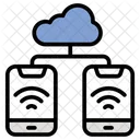 Lan Network Data Transfer Wireless Network Icon