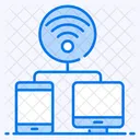 Connected Devices Internet Network Broadband Network Icon
