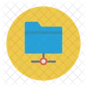 Connected Folder Network Data Icon