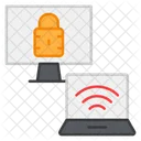 Connected Laptop  Icon