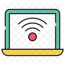 Laptop Internet Wireless Connection Broadband Network Icon