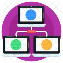 Connected Laptops  Icon