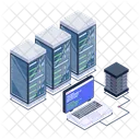 Server Room Server Data Display Connected Servers Icon