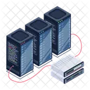 Server Connection Servers Network Distributed Servers Icon