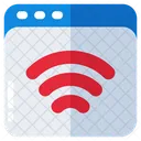 Connected Webpage Web Internet Wireless Network Icon