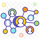 Connecting People Social Network People Communication Icon
