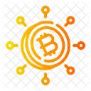 Connection Bitcoin Currency Icon