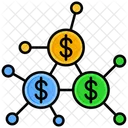 Connection Money Network Icon