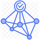 Connection Networking Structured Data Icon