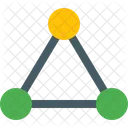 Connection Network Triangle Icon