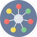 연결 네트워크 인터넷 아이콘