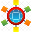 Connection Group Man Icon
