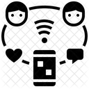 Social Media Connection Online Icon